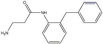 3-amino-N-(2-benzylphenyl)propanamide 结构式