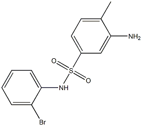 3-amino-N-(2-bromophenyl)-4-methylbenzene-1-sulfonamide Struktur