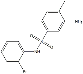 3-amino-N-(2-bromophenyl)-4-methylbenzene-1-sulfonamide,,结构式