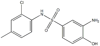 3-amino-N-(2-chloro-4-methylphenyl)-4-hydroxybenzene-1-sulfonamide Structure