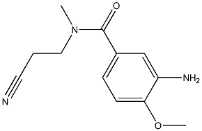 3-amino-N-(2-cyanoethyl)-4-methoxy-N-methylbenzamide 结构式