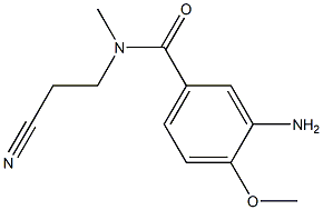 3-amino-N-(2-cyanoethyl)-4-methoxy-N-methylbenzamide,,结构式