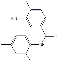 3-amino-N-(2-fluoro-4-methylphenyl)-4-methylbenzamide 结构式