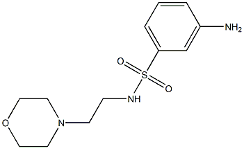 3-amino-N-(2-morpholin-4-ylethyl)benzenesulfonamide Struktur