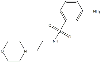 3-amino-N-(2-morpholin-4-ylethyl)benzenesulfonamide,,结构式