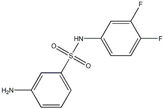 3-amino-N-(3,4-difluorophenyl)benzenesulfonamide,,结构式