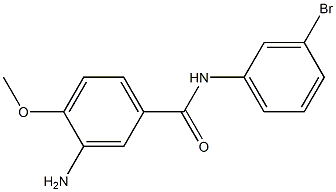3-amino-N-(3-bromophenyl)-4-methoxybenzamide Struktur