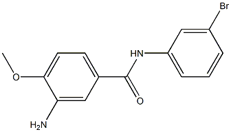 3-amino-N-(3-bromophenyl)-4-methoxybenzamide,,结构式