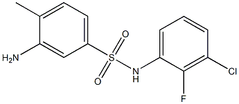  3-amino-N-(3-chloro-2-fluorophenyl)-4-methylbenzene-1-sulfonamide