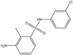 3-amino-N-(3-chlorophenyl)-2-methylbenzene-1-sulfonamide