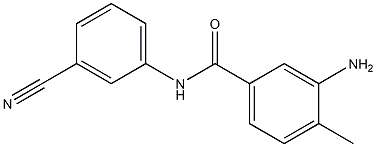 3-amino-N-(3-cyanophenyl)-4-methylbenzamide 结构式