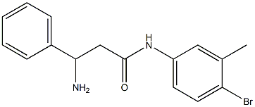 3-amino-N-(4-bromo-3-methylphenyl)-3-phenylpropanamide