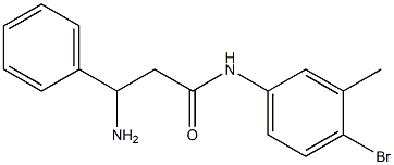  3-amino-N-(4-bromo-3-methylphenyl)-3-phenylpropanamide