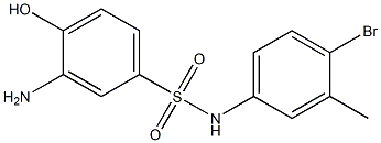 3-amino-N-(4-bromo-3-methylphenyl)-4-hydroxybenzene-1-sulfonamide Structure