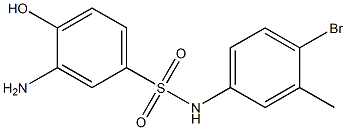  3-amino-N-(4-bromo-3-methylphenyl)-4-hydroxybenzene-1-sulfonamide