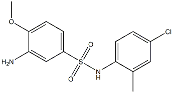  3-amino-N-(4-chloro-2-methylphenyl)-4-methoxybenzene-1-sulfonamide