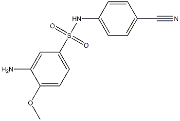  3-amino-N-(4-cyanophenyl)-4-methoxybenzene-1-sulfonamide