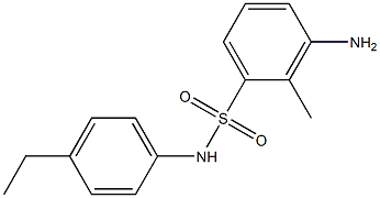 3-amino-N-(4-ethylphenyl)-2-methylbenzene-1-sulfonamide Structure