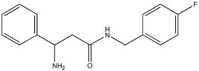 3-amino-N-(4-fluorobenzyl)-3-phenylpropanamide