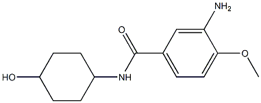 3-amino-N-(4-hydroxycyclohexyl)-4-methoxybenzamide 结构式