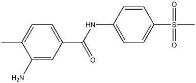 3-amino-N-(4-methanesulfonylphenyl)-4-methylbenzamide,,结构式