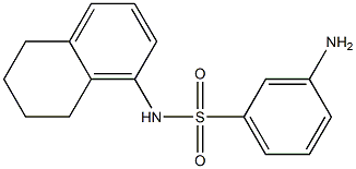 3-amino-N-(5,6,7,8-tetrahydronaphthalen-1-yl)benzene-1-sulfonamide Struktur