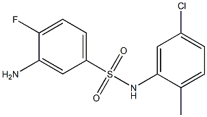 3-amino-N-(5-chloro-2-methylphenyl)-4-fluorobenzene-1-sulfonamide