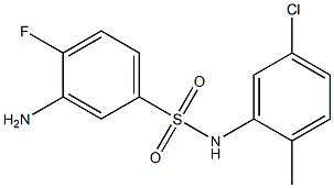 3-amino-N-(5-chloro-2-methylphenyl)-4-fluorobenzene-1-sulfonamide|