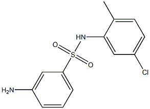 3-amino-N-(5-chloro-2-methylphenyl)benzenesulfonamide 结构式