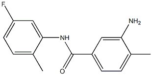 3-amino-N-(5-fluoro-2-methylphenyl)-4-methylbenzamide Struktur