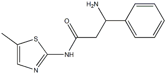 3-amino-N-(5-methyl-1,3-thiazol-2-yl)-3-phenylpropanamide