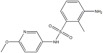 3-amino-N-(6-methoxypyridin-3-yl)-2-methylbenzene-1-sulfonamide|