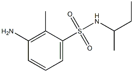 3-amino-N-(butan-2-yl)-2-methylbenzene-1-sulfonamide 结构式