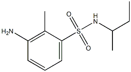 3-amino-N-(butan-2-yl)-2-methylbenzene-1-sulfonamide,,结构式