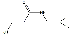 3-amino-N-(cyclopropylmethyl)propanamide, 251947-20-3, 结构式