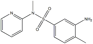 3-amino-N,4-dimethyl-N-(pyridin-2-yl)benzene-1-sulfonamide 结构式