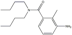 3-amino-N,N-dibutyl-2-methylbenzamide Structure