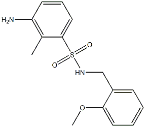 3-amino-N-[(2-methoxyphenyl)methyl]-2-methylbenzene-1-sulfonamide Structure