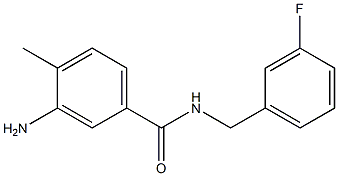 3-amino-N-[(3-fluorophenyl)methyl]-4-methylbenzamide
