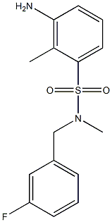 3-amino-N-[(3-fluorophenyl)methyl]-N,2-dimethylbenzene-1-sulfonamide