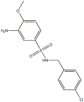 3-amino-N-[(4-chlorophenyl)methyl]-4-methoxybenzene-1-sulfonamide