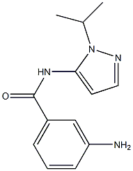 3-amino-N-[1-(propan-2-yl)-1H-pyrazol-5-yl]benzamide Struktur