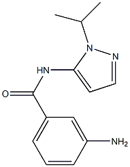 3-amino-N-[1-(propan-2-yl)-1H-pyrazol-5-yl]benzamide,,结构式