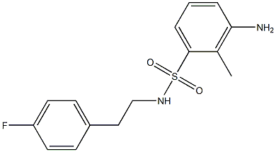 3-amino-N-[2-(4-fluorophenyl)ethyl]-2-methylbenzene-1-sulfonamide
