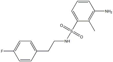 3-amino-N-[2-(4-fluorophenyl)ethyl]-2-methylbenzene-1-sulfonamide|