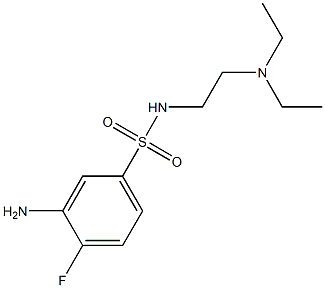 3-amino-N-[2-(diethylamino)ethyl]-4-fluorobenzene-1-sulfonamide