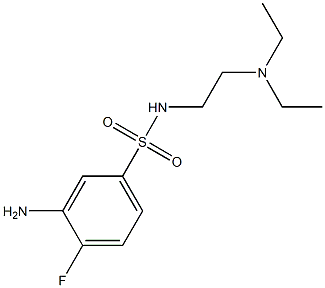 3-amino-N-[2-(diethylamino)ethyl]-4-fluorobenzene-1-sulfonamide Structure