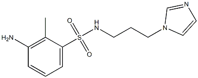 3-amino-N-[3-(1H-imidazol-1-yl)propyl]-2-methylbenzene-1-sulfonamide|