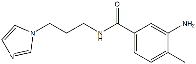 3-amino-N-[3-(1H-imidazol-1-yl)propyl]-4-methylbenzamide 化学構造式