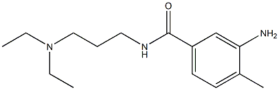 3-amino-N-[3-(diethylamino)propyl]-4-methylbenzamide 化学構造式